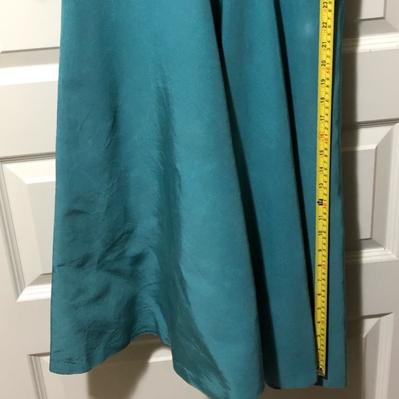 Vintage 1950’s authentic teal dress A-line - Picture 4 of 14